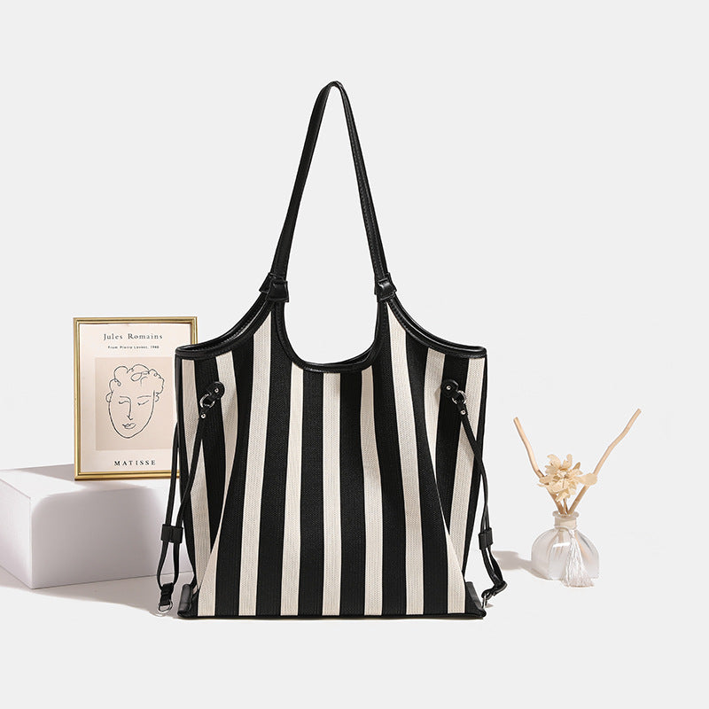 Women's Fashion Canvas Underarm Versatile Large Capacity Tote Bags