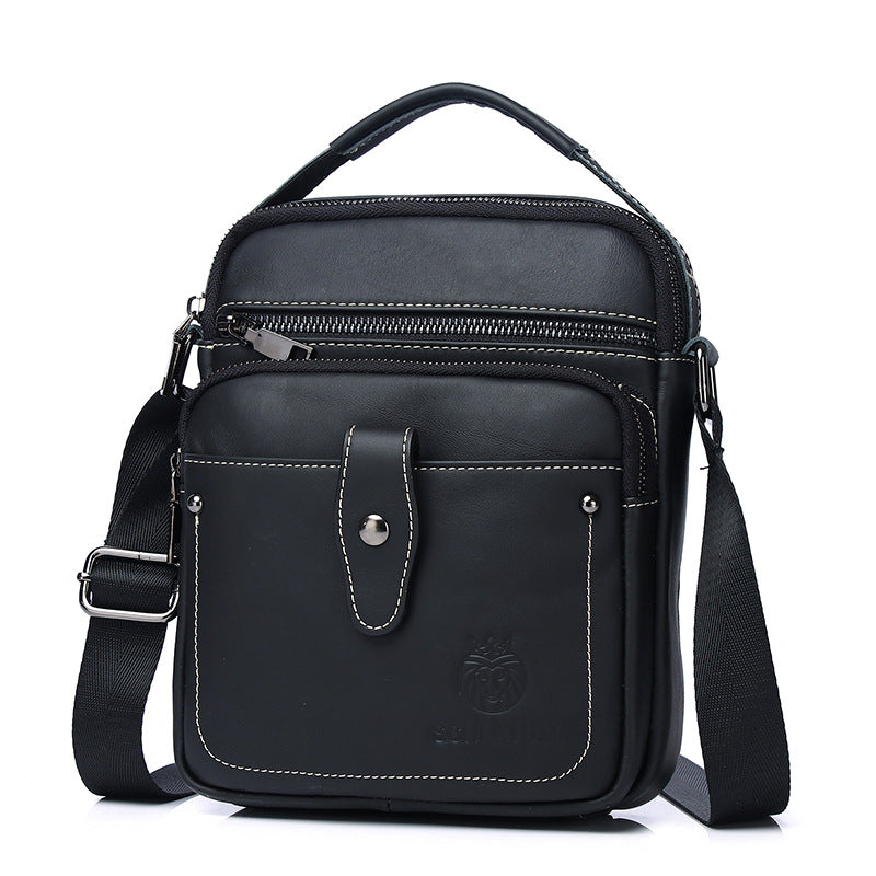 Men's Unique First Layer Cowhide Vertical Men's Shoulder Bags