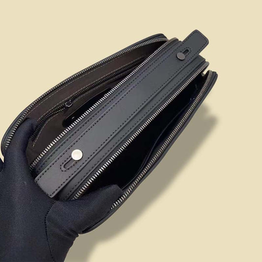 Men's Leather For First Layer Cowhide Hand-woven Shoulder Bags