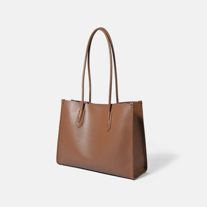Women's Leather Niche High-grade Large Capacity Commuter Tote Bags