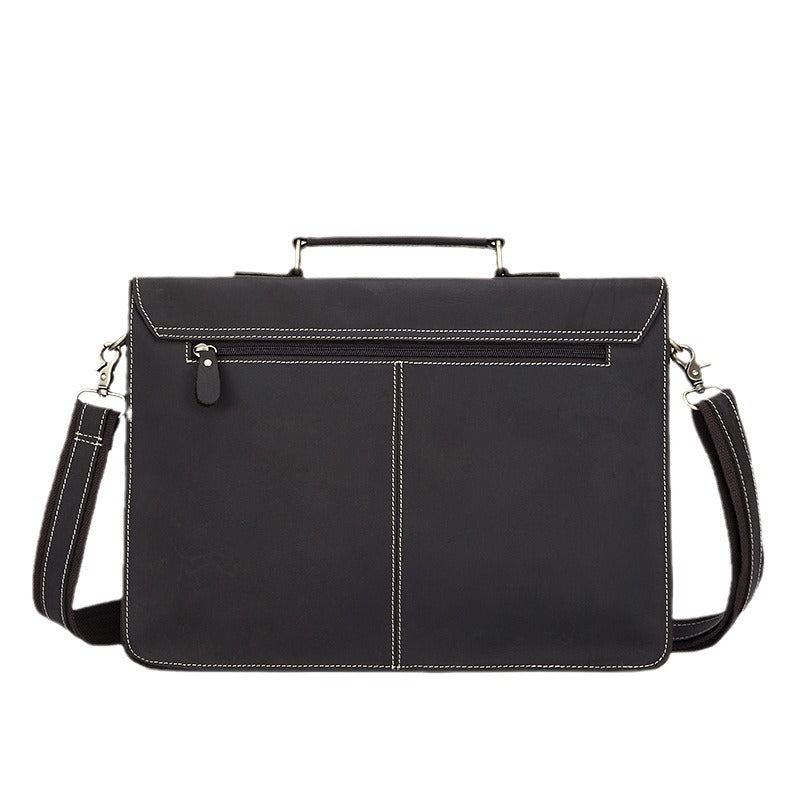 Men's Vintage Crazy Horse Leather First Layer Men's Briefcases