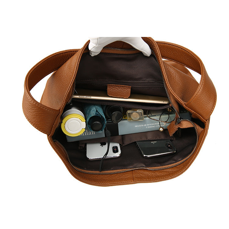 Women's Delicate Large First Layer Korean Style Shoulder Bags