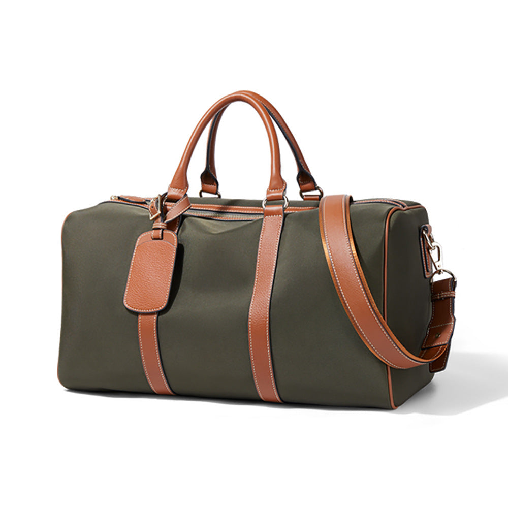 Women's Portable Lightweight Business Leisure Genuine Leather Travel Bags