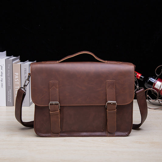 Men's Creative Stylish Business Horizontal Retro Men's Briefcases