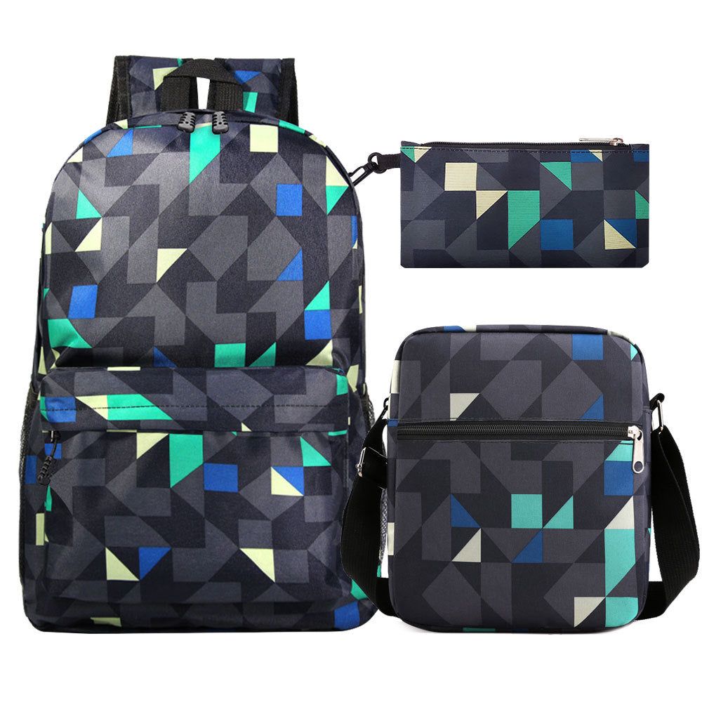 Women's & Men's & Popular Starry Sky Youth Three-piece Backpacks