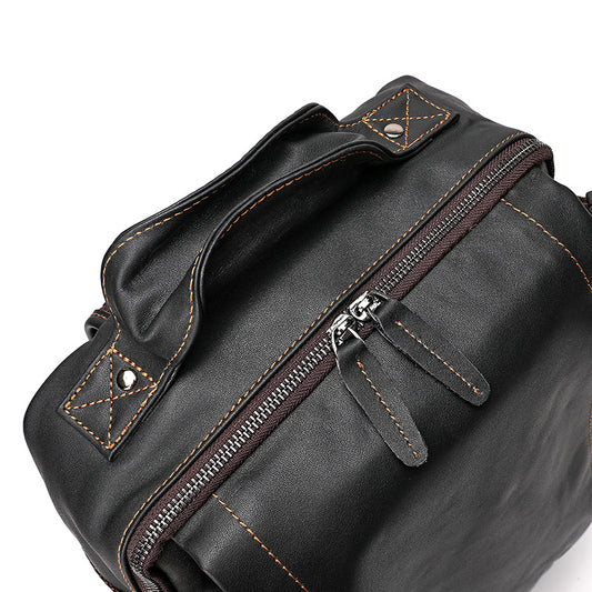Leather Large Capacity First Layer Cowhide Backpacks
