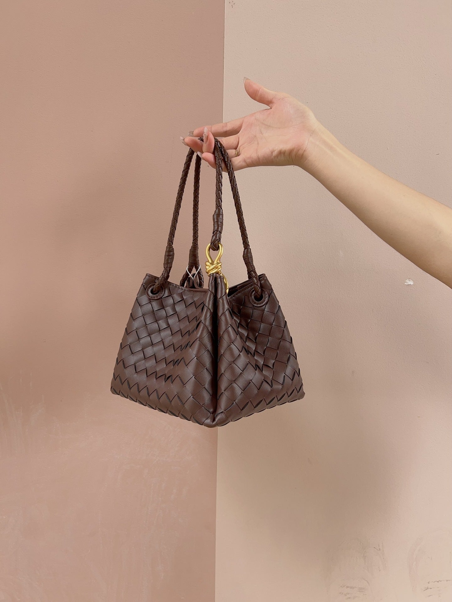 Woven Parachute Shu Portable Vegetable Basket Shoulder Bags