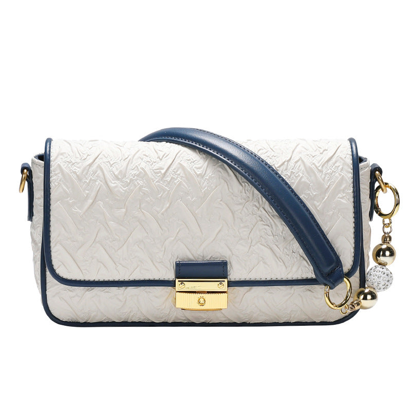Women's Design Lucky Beads Pleated Underarm Fashion Shoulder Bags