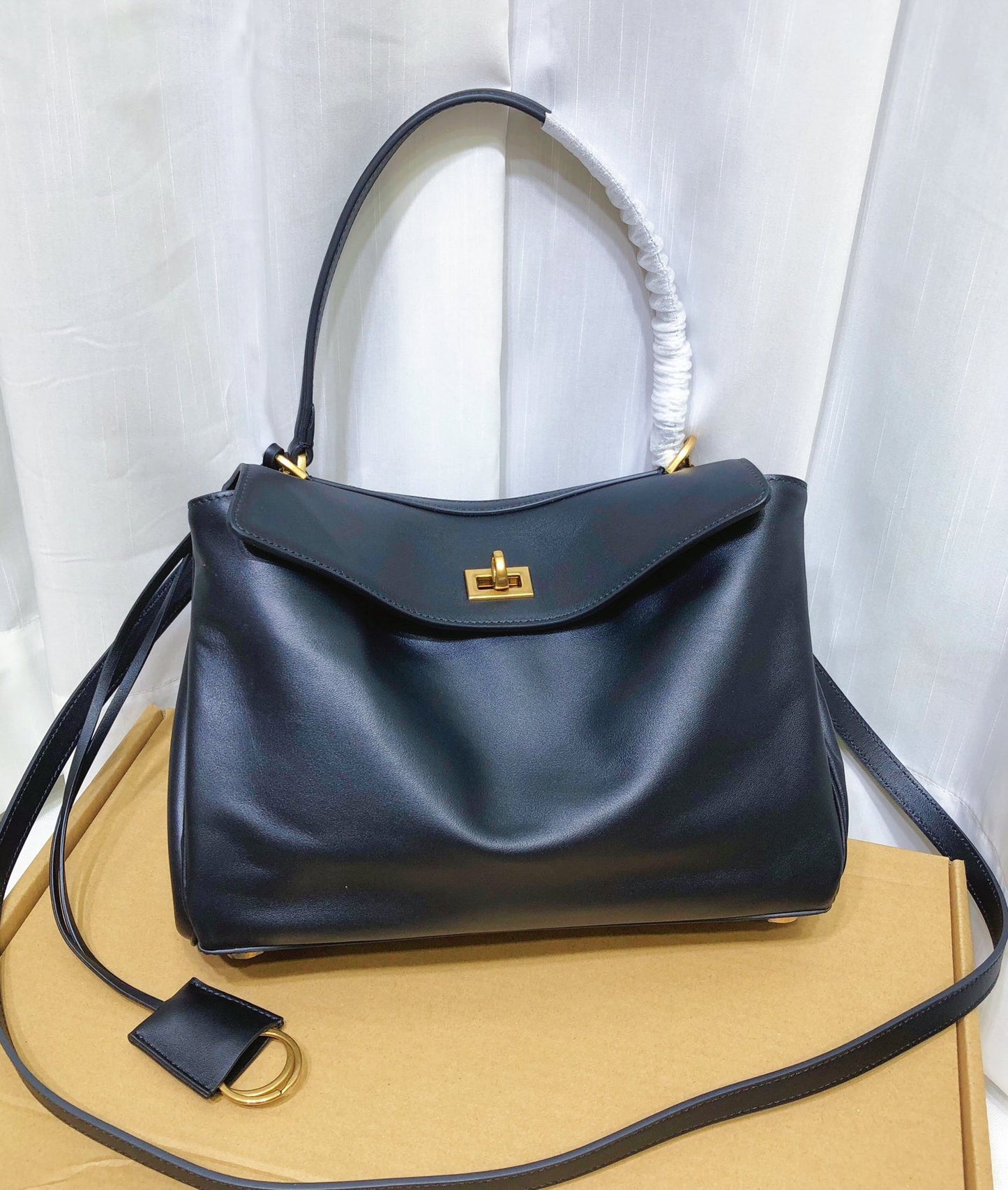 Women's Genuine Leather High-grade Commuter Underarm Kelly Tote Bags