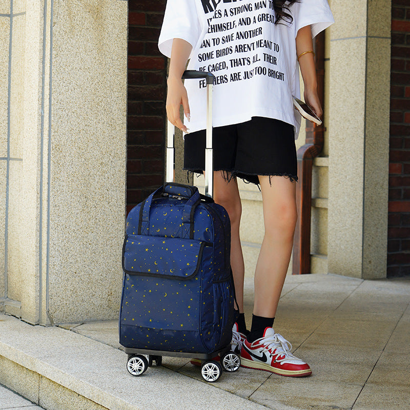 Can Be Pushed Pulled Detachable Large Travel Bags