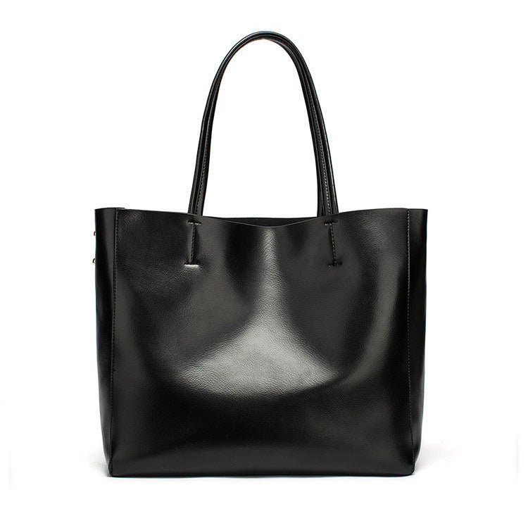 Women's Pearl Cowhide For Large Capacity Fashion Handbags