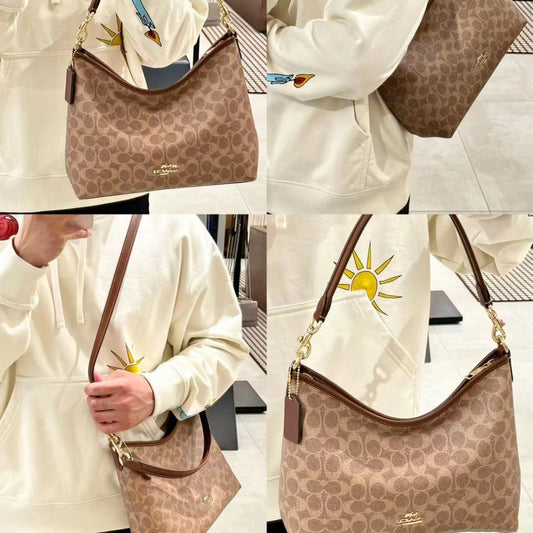Tea Color Presbyopic Solid Underarm Large Bags