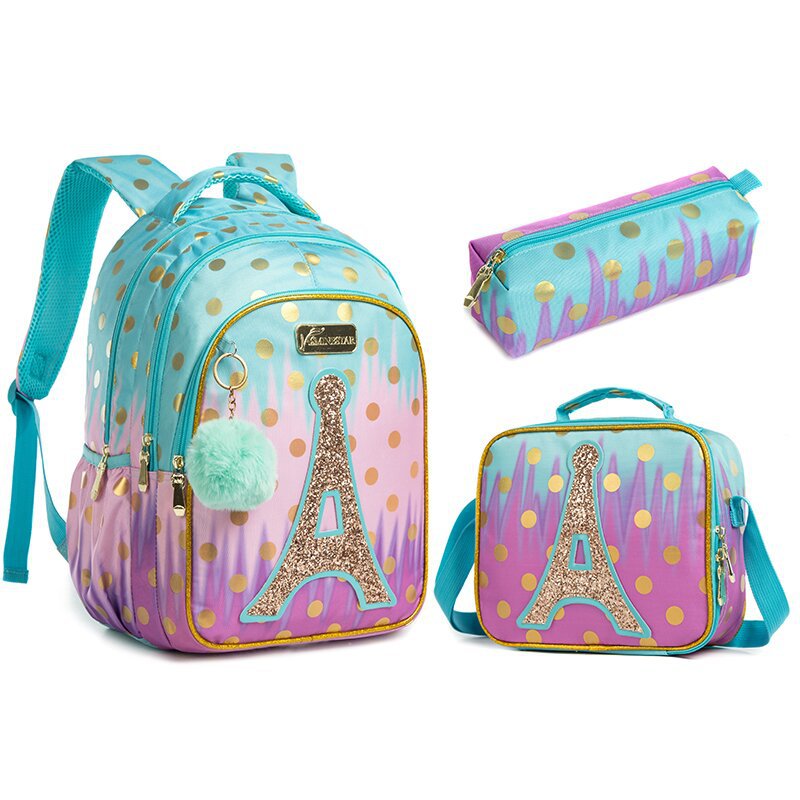 Primary Inch Three-piece Set Burden Reduction Elementary School Students' Schoolbags