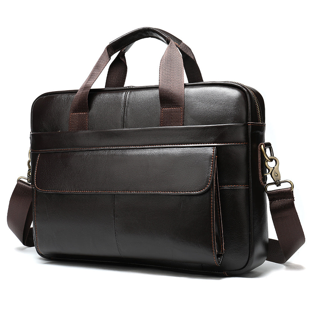 Men's New Leather Business Cowhide Computer Men's Briefcases