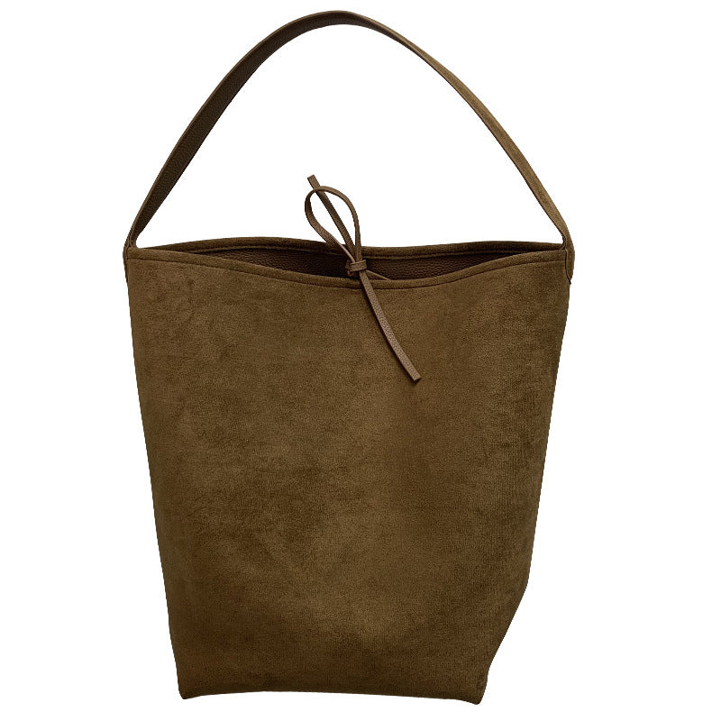 Women's Suede Retro Large Capacity Underarm Fashionable Bags