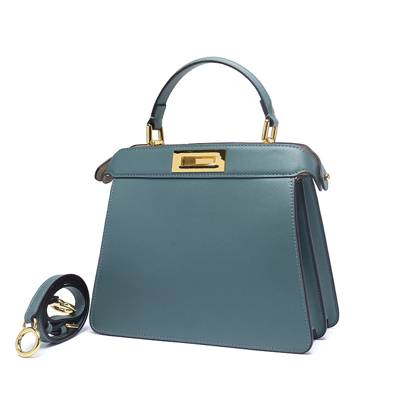 Women's Leather Rotating Single With Cat Design Crossbody Bags
