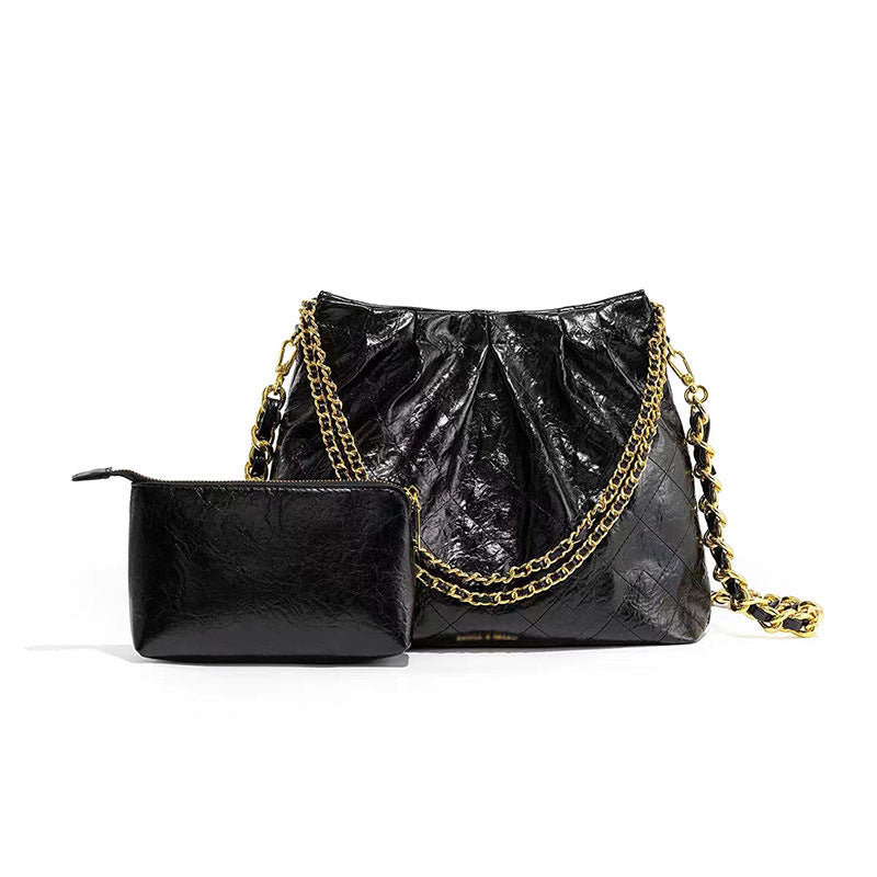 Women's High-grade Large Capacity Garbage Versatile Chain Bucket Bags