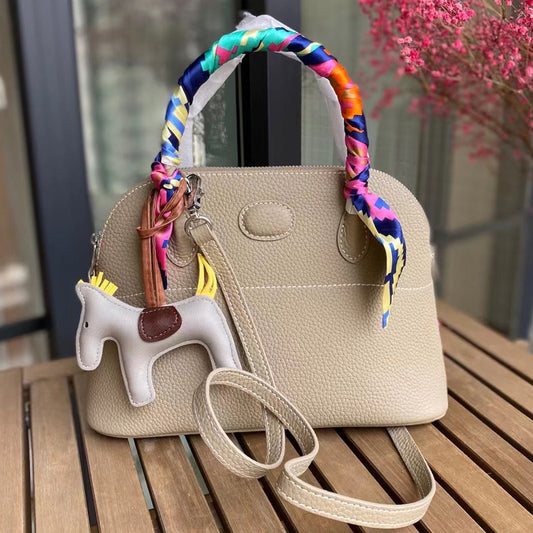 Classic Genuine Leather Bowling Fashion Shell Bags