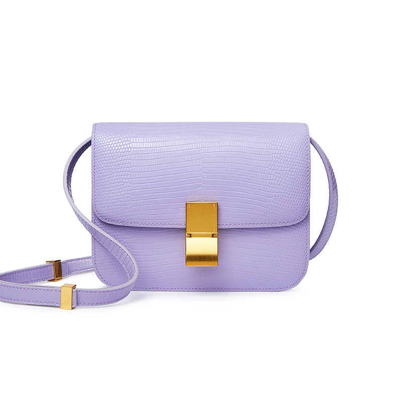 Women's High Quality Genuine Leather Lizard Pattern Crossbody Bags