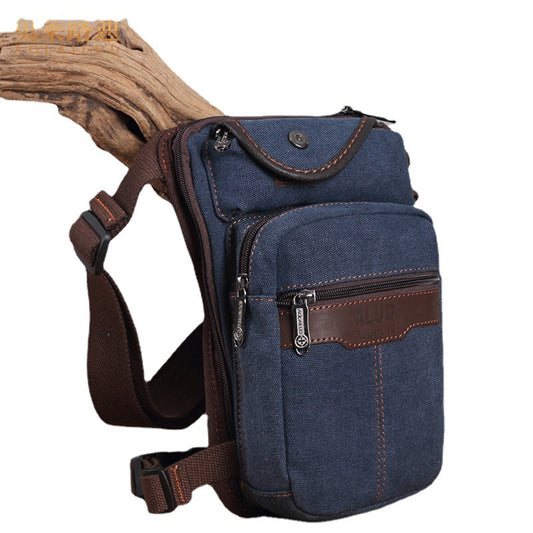Men's Canvas Vintage Leg Simple Fashion Men's Messenger Bags