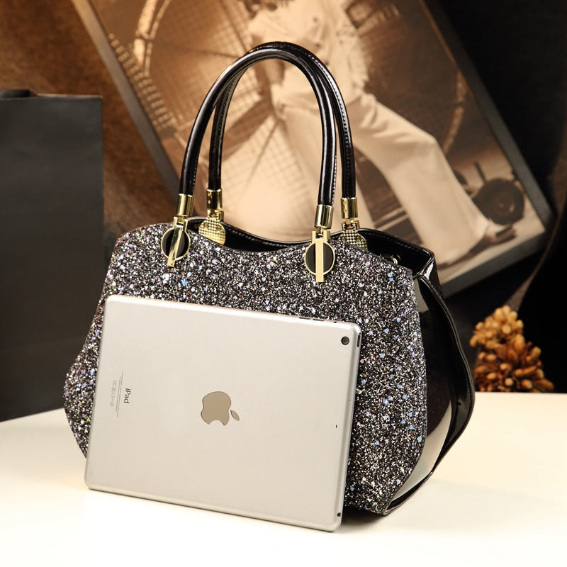 Women's Pillow Personalized Elegant Sequined Large Capacity Handbags