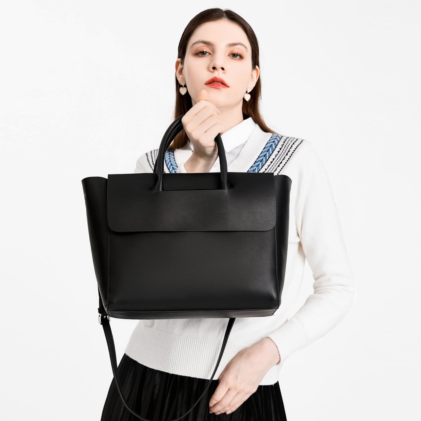 Women's High-grade Cowhide Big Genuine Leather Trendy Crossbody Bags