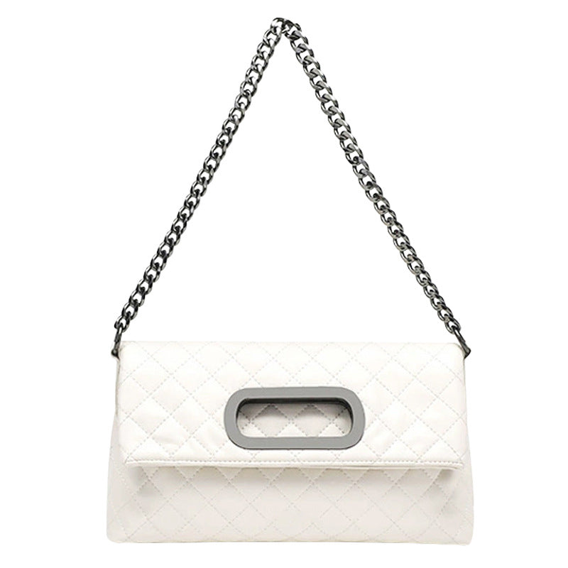 Women's Underarm High-grade Large Capacity Chain Rhombus Bags