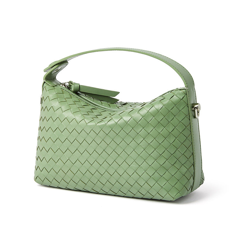 Women's Fashion Rhombus Hand Dumpling Genuine Leather Crossbody Bags