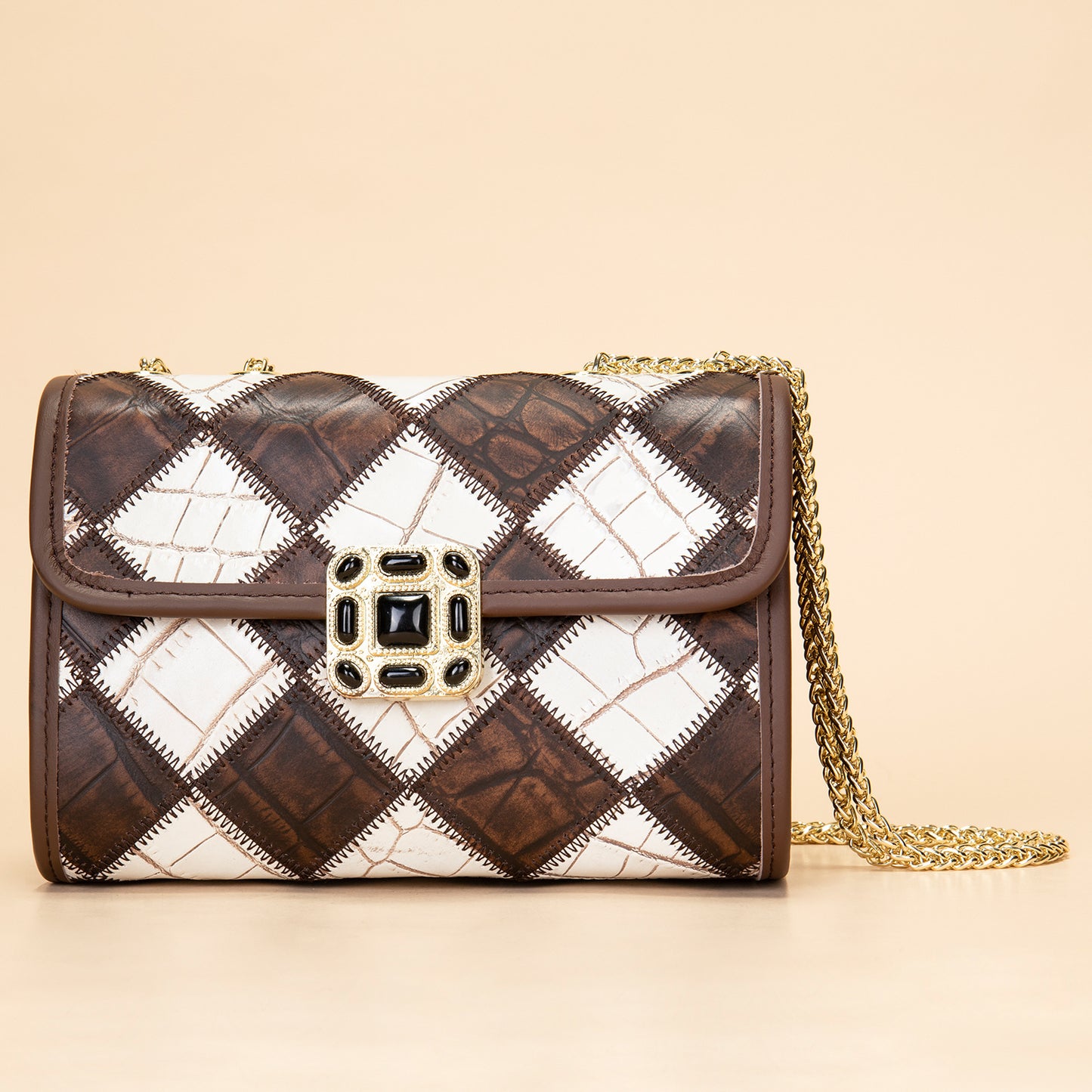 Women's Genuine Leather Underarm Chain High-grade First Shoulder Bags