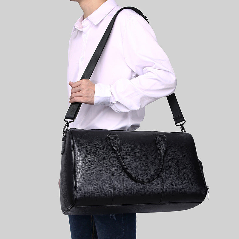 Men's Soft Leather Large Capacity Business Traveling Men's Handbags
