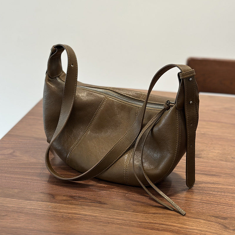 Women's First Layer Cowhide Selenodont High Sense Crossbody Bags