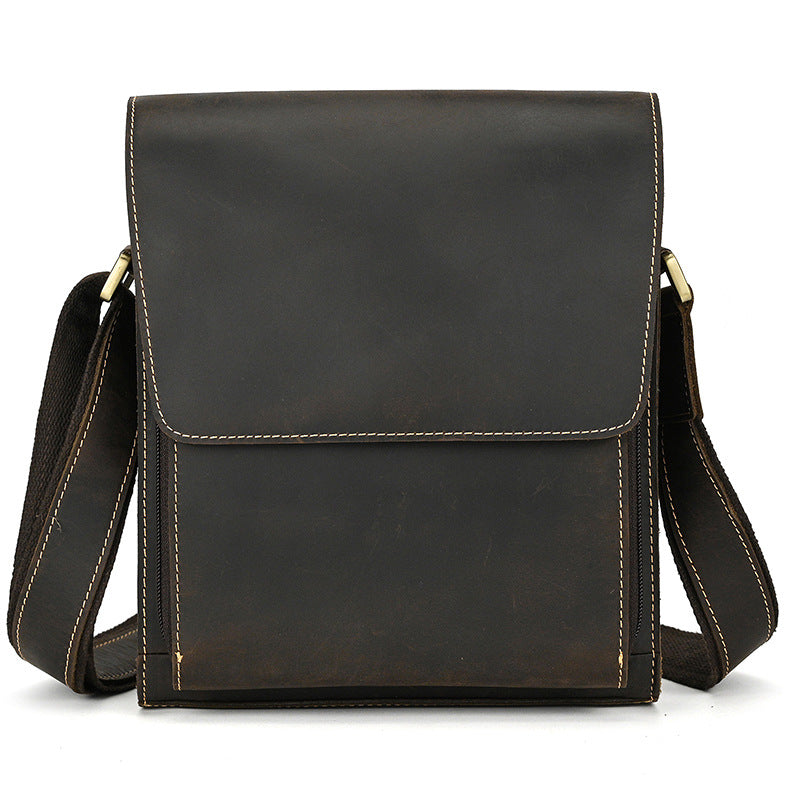 Men's Leather Crazy Horse First Layer Cowhide Bags
