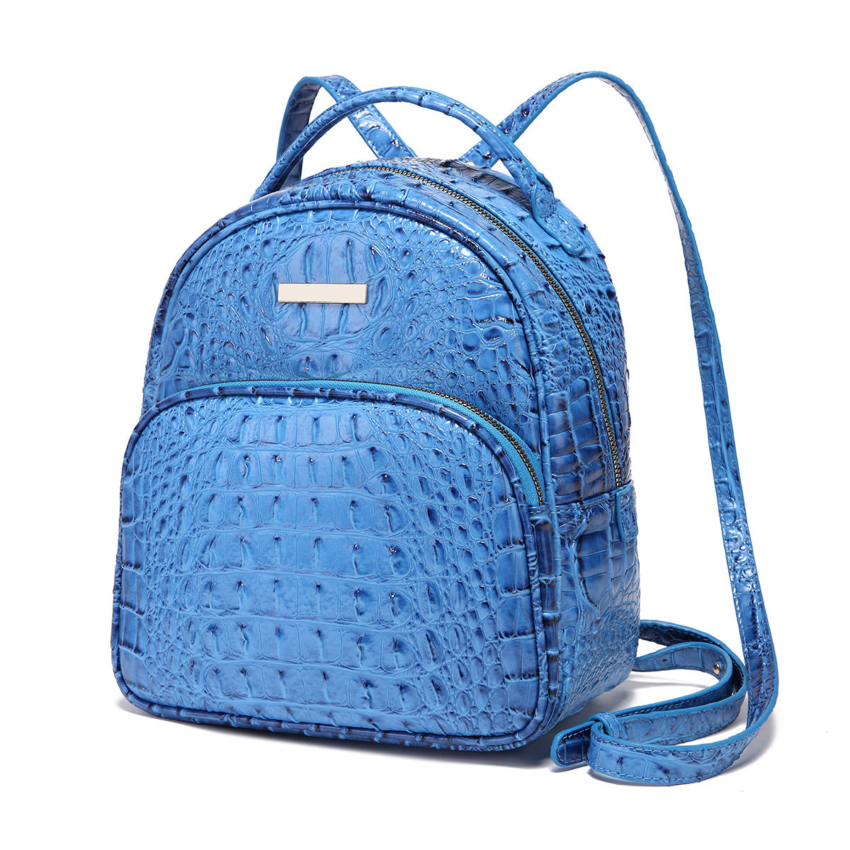 Women's Graceful Retro Crocodile Pattern Brahmin Backpacks
