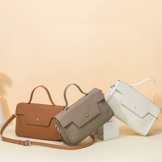 Women's Genuine Leather Fashion High-grade Commuter Niche Handbags