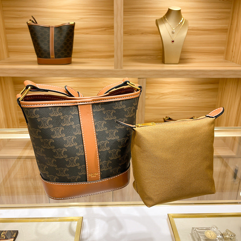 Women's Genuine Leather Commuter Minority Big Same Bucket Bags