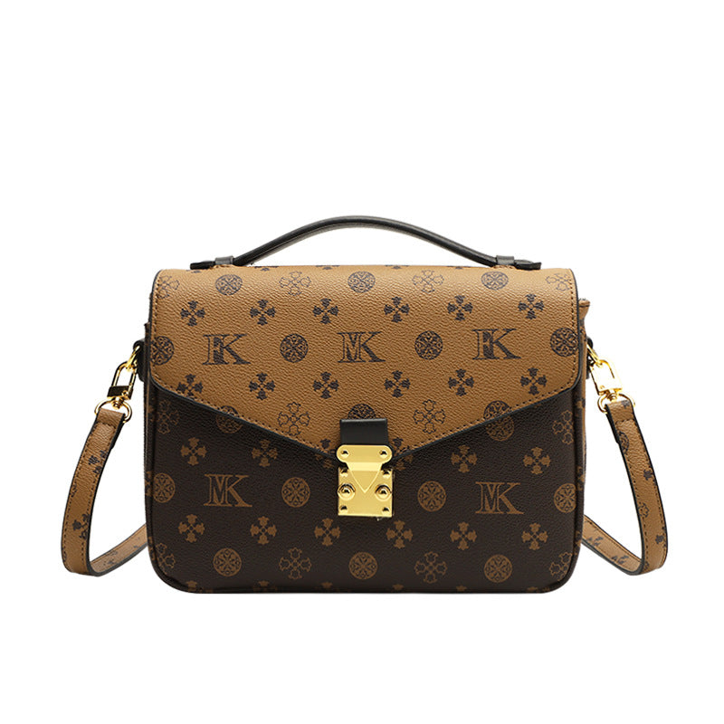 Women's Advanced Texture Western Style Printed Winter Shoulder Bags