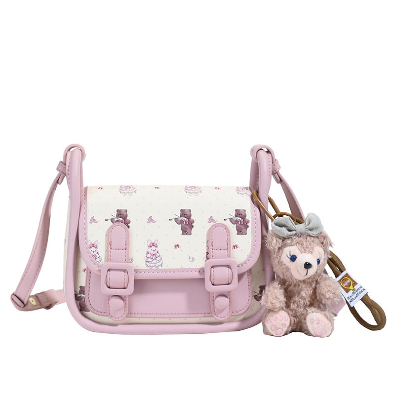 Women's Source Fashion Saddle Cute Bear Crossbody Bags