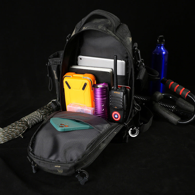 Single Lure Slanted Large Capacity Back Sports Backpacks