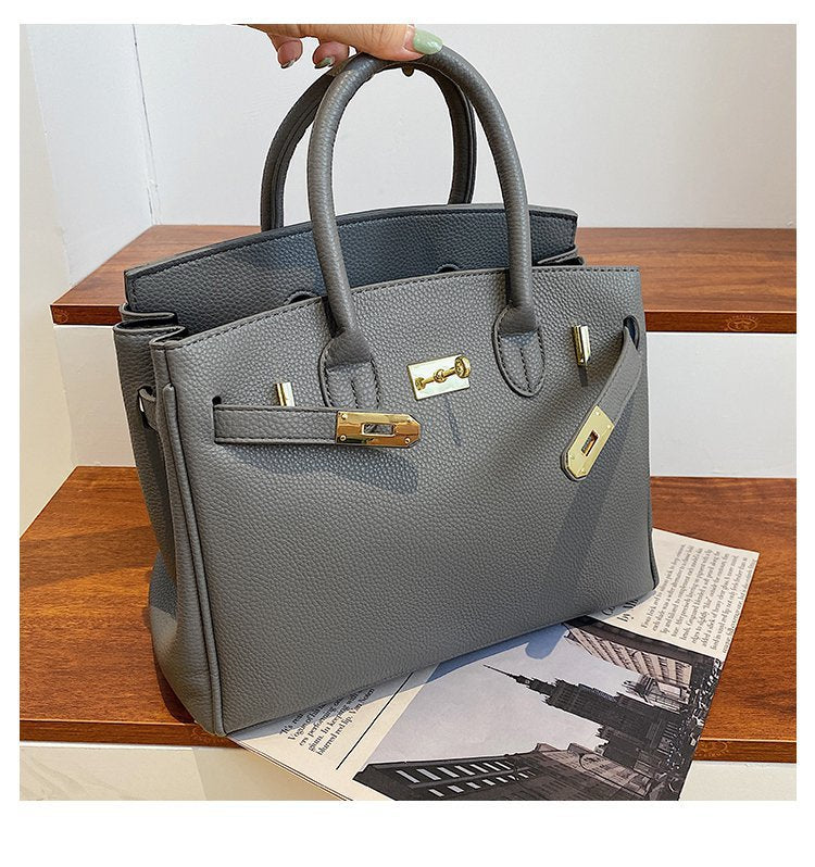 Summer Solid Color Synthetic Leather Shopping Crossbody Bags
