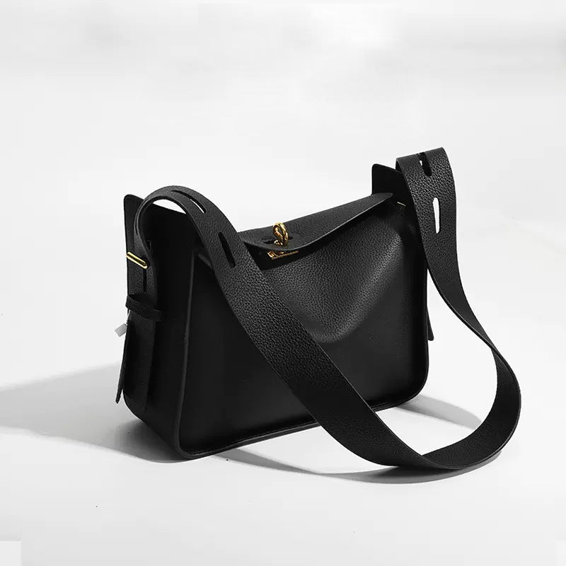 Women's High-grade Top Layer Leather Portable Cowhide Shoulder Bags