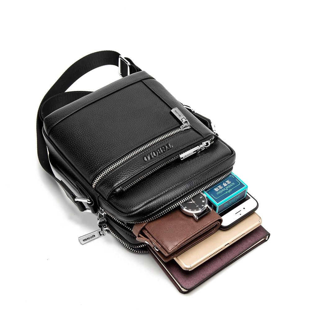 Men's Paul Textured Business Fashion Trendy Men's Messenger Bags