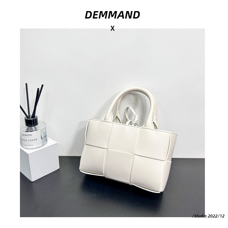 Women's Texture Big Woven Simple Fashion Large Shoulder Bags