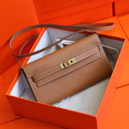 Women's Hand Palm Pattern Kelly Genuine Leather Crossbody Bags