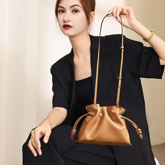 Women's Classic Fashion Lucky Cloud Genuine Leather Crossbody Bags