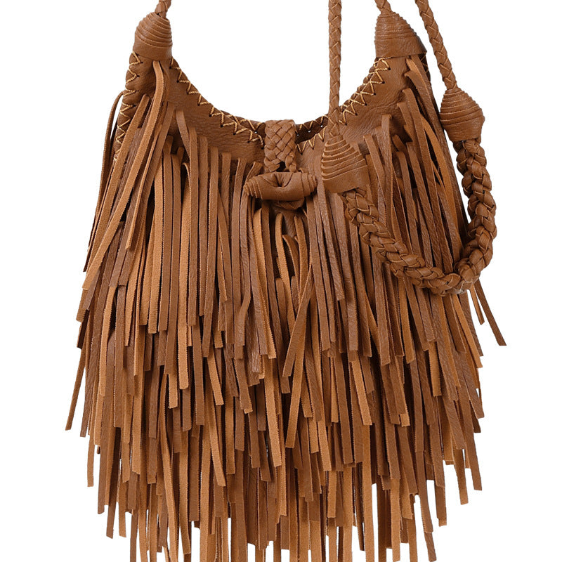 Women's Trendy Retro Tassel Fashion Handmade Crossbody Bags