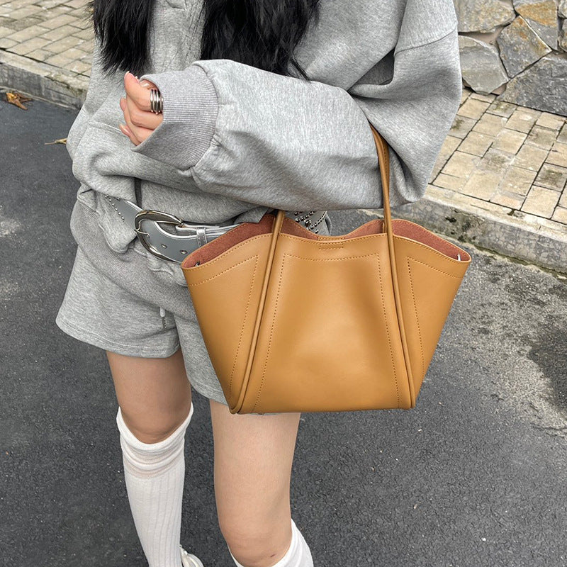 Women's Genuine Leather Wings Style Commuter Large Handbags