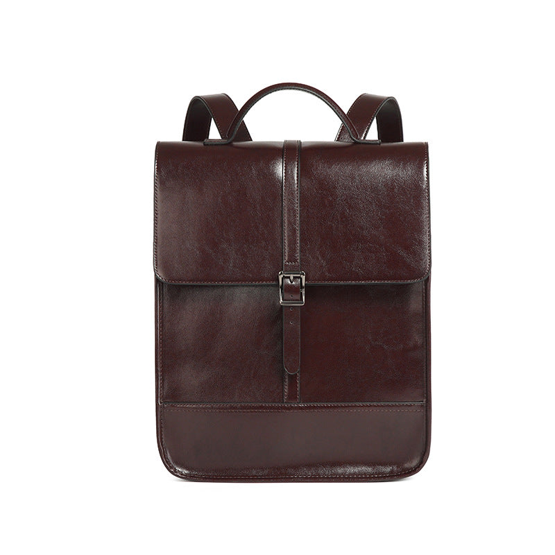 Women's & Men's & British Style Waterproof Leather Commuter Backpacks