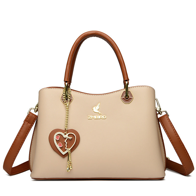 Women's Beautiful Female Fashion Color Contrast Handbags