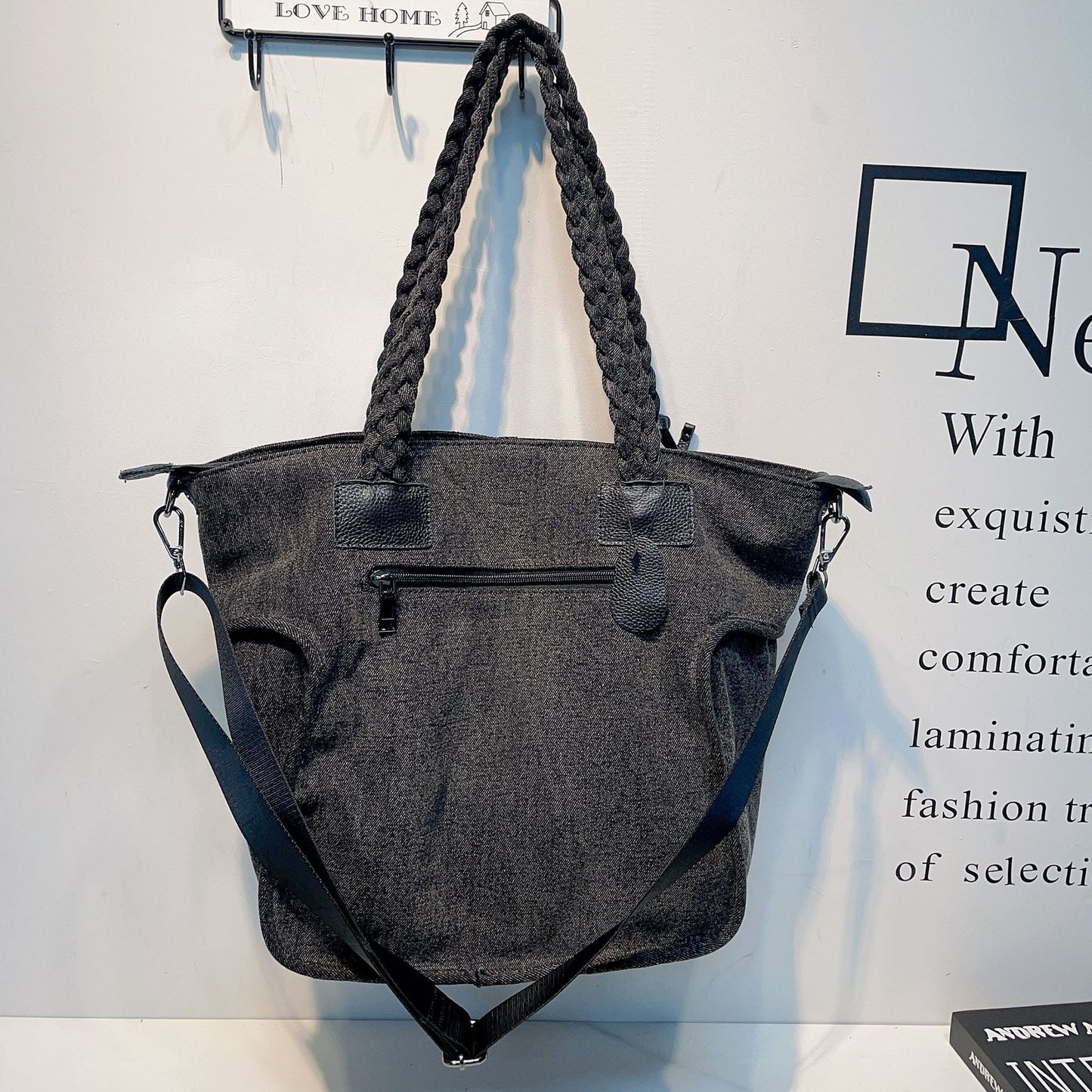 Large Simple Retro Portable Mesh With Crossbody Bags