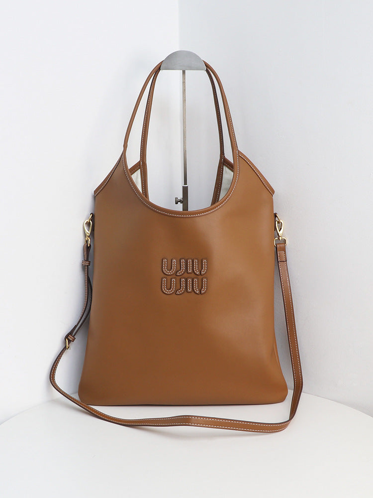 Women's Vertical Shopping Idle Style Large Capacity Tote Bags